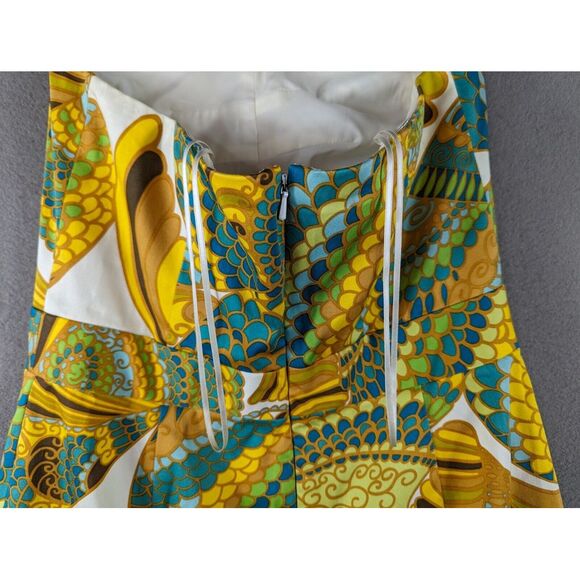 Banana Republic Trina Turk Collection Cora Pisces Sheath Strapless Dress Sz 4 - Picture 7 of 12